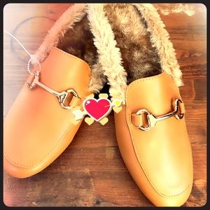 Warm fleece slippers